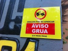 Haga click para ver la imagen ampliada gracias por no aparcar.jpg